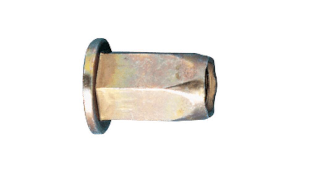 Nitmutter, platt, sexkant