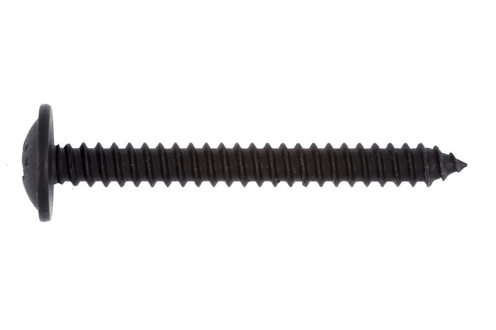 Plåtskruv med kullrigt huvud och fläns