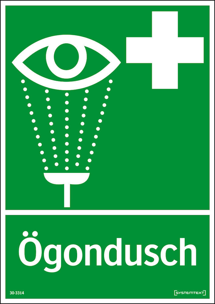 Skylt Ögondusch