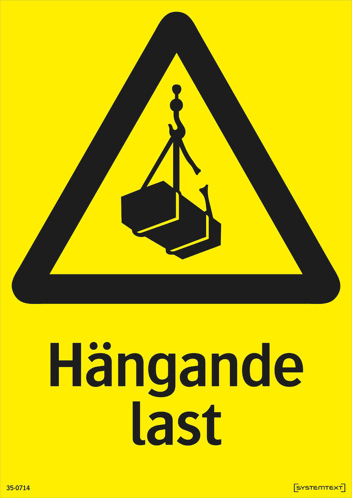 Skylt Hängande last