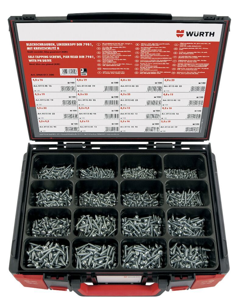 Plåtskruvssortiment