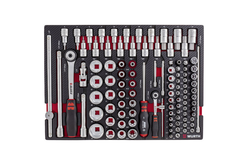 Verktygssortiment för vagn+lådor