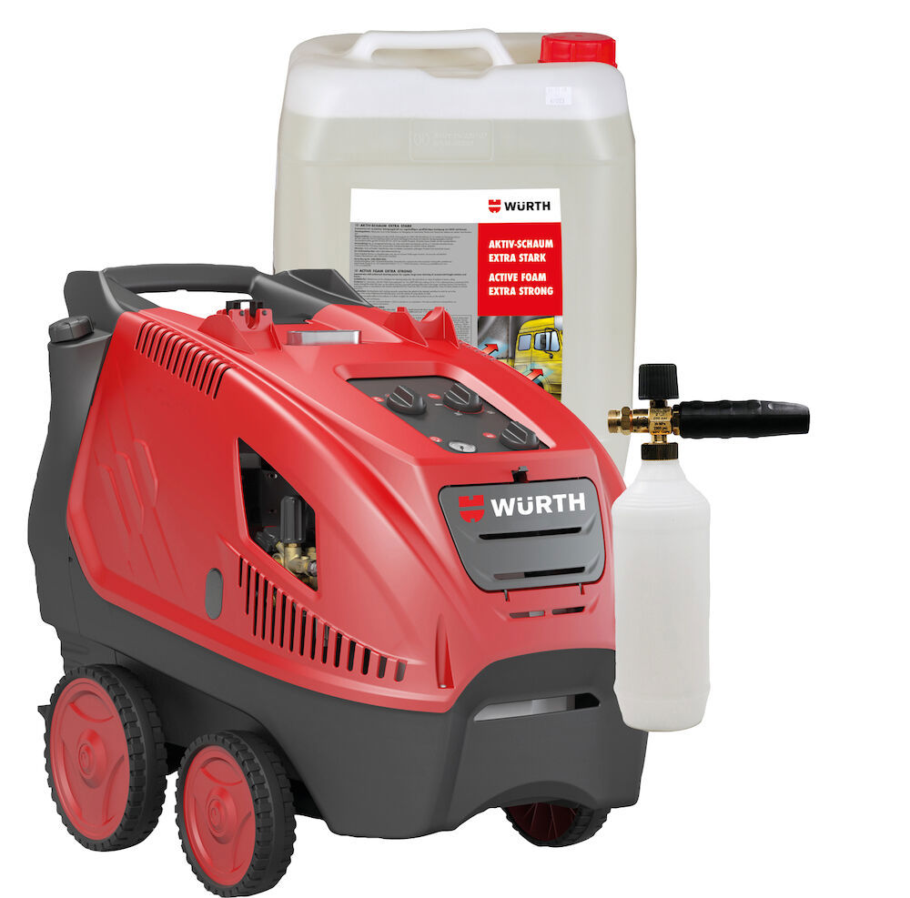 Hetvattentvätt med tillbehör